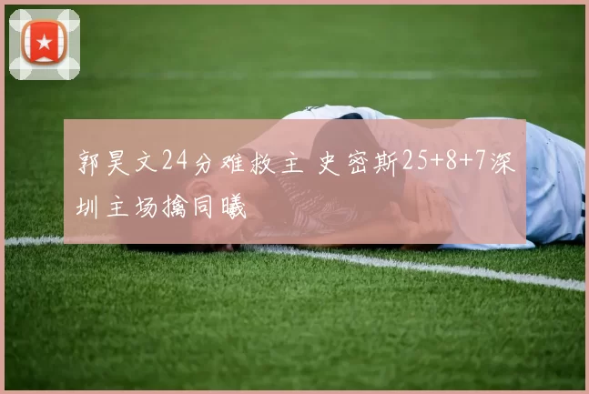 郭昊文24分难救主 史密斯25+8+7深圳主场擒同曦